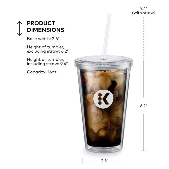 16oz BPA Free Plastic Iced Beverage Cup - Image 2